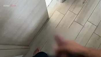 My Neighbor Catches Me Jerking Off and Decides to Take It in Her Mouth