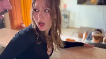 Wife cheating on husband with his friend while he trying a VR helmet