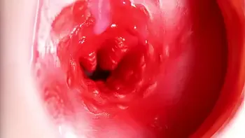 This beautiful pussy is pulsating and squeezing my cock! Camera inside the hole!