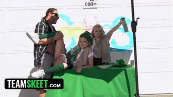 Tiny Girl Scouts Coco Lovelock & Haley Spades Getting Their Pussies Fucked By Their Customers