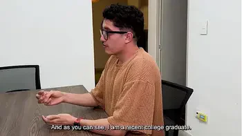 Fuck me and I'll give you a job!!! Curvy Latina fucks her candidate in an interview - Daniela Andrea