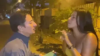 The old evangelical pastor gives a blowjob to a perverted young woman, REAL HOMEMADE AMATEUR