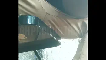 UP SKIRT... playing with an African teen slut I met at the park public making out