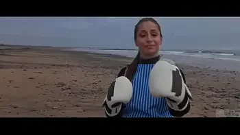 Beautiful Italian babe Silvia Soprano dominated roughly on the beach in Norway in a cinematic adventure, with hard slapping, spitting, and kinky play