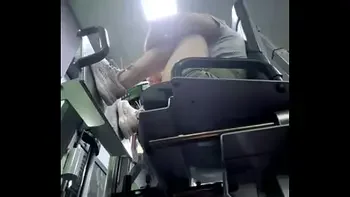 Extreme squirting in the gym