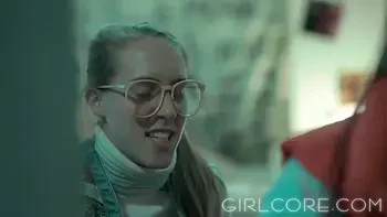 GIRLCORE Nerdy Lesbians Blinded By Science & Hot Virtual MILF