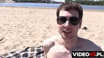 Polskie porno - Seks na plaży nudystów