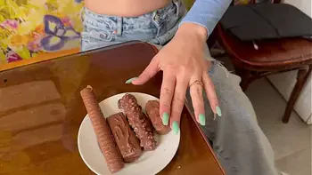 Candy Or Dick? His Dick Looks Like A Snickers