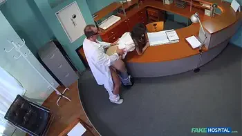 Fake Hospital - 18 year old VIRGIN has sex for 1st time with her doctor