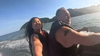 Loucuras no Jet Ski no mar do Guarujá - SP