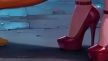 Fucking a blonde girl with a big ass and tits | cartoon porn | [AI generated]