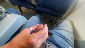 ACCIDENTAL SEX ON PUBLIC TRAIN - HANDJOB AND CUMSHOT WITH AMATEUR MILF