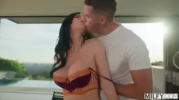 MILFY Horny Trophy Wife Piper Press Kicks Out Hubby For Pool Boy's Huge Cock