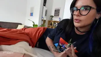 Sharing a bed with BIG TITTY GOTH GIRLS - Effy Cutie & Natasha Noel