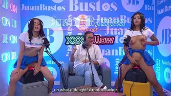 Hot LATIN STEPSISTERS riding the FUCK MACHINE together on JuanBustosPodcast