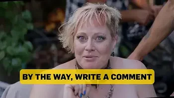 MATURE4K. Weird blonde Diana loves a lot of cum from 2 strangers on her huge tits