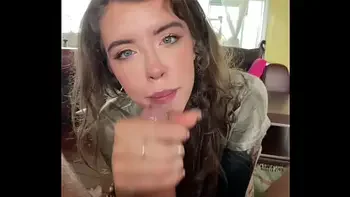 Canadian Blonde EDEN IVY MOUTH FUCK and SLOPPY DEEPTHROAT POV Cum SHOT