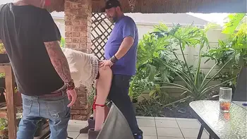 My neighbour likes to share his wife on weekends