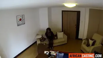 Amateur Black MILF Sucks White Dick POV In Homemade Interracial Casting