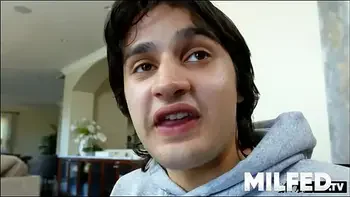 Busty Ebony Stepmom Pleasures Me Next to Pa