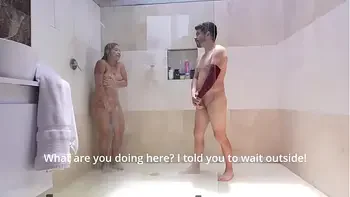 Shower Surprise Turns Steamy: Roommate Invades and Fucks Bellattrix's Wet Pussy