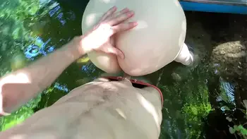 Real Outdoor Sex on the Deserted Island after Swimming