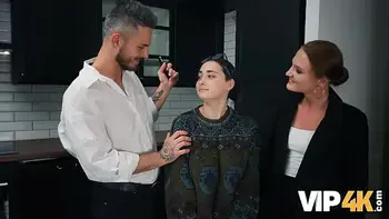 VIP4K. Big titty virgin is learning how to be a SLUT!