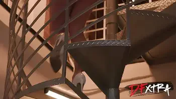 DFXtra - Busty Babe Gives Sloppy Blowjob To Monster Cocked BF