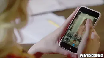 VIXEN Bratty Blonde Amber Moore Rides Her Boss' Thick Cock