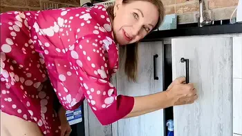 Hot busty cougar granny drains plumber