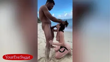 BBC Lifeguard Troy Francisco Caught Me Skinny Dipping & Punished Me - Eve Sweet