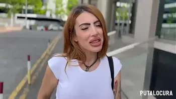 PutaLocura - Turista bimbo de grandes tetas Michu es pillada por Torbe y traga su leche