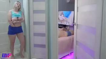 Stepdaughter with big tits spies on stepdad part 5