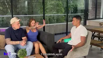 Sex therapist has a threesome with a Colombian couple - Max Betancur and Sara Blonde