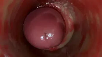 Camera Inside Deep Pussy Captures Huge Ejaculation of Sperm ASMR