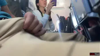 Public Cock Flashing in Airplane - Girl Brought Me To Cum In 2 Minutes