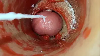 Camera Inside Deep Pussy Captures Dose Ejaculation of Sperm ASMR