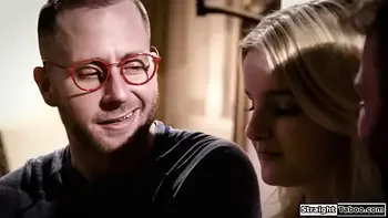 Teen gets uncomfortable by her sex lusting pervy neighbors