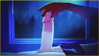 Animation porn - a brave girl decided to have sex with a modest handsome guy