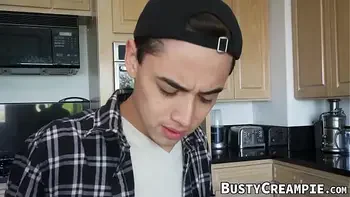 Bombshell August Taylor doggystyled by seduced stepson