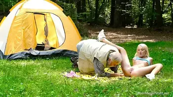 Old-n-Young.com - Lovita Fate - Mushroom hunter picks up blonde pussy