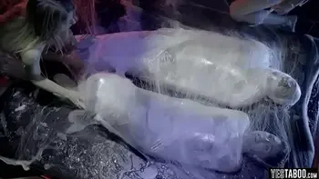 Couple taken by aliens for a live galactic sex show