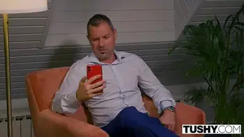 TUSHY Stunning Sofi goes ass to mouth with hubbie