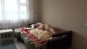 Casual, ordinary morning Russian bbw with a big ass, fetish.