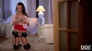 Sexy softcore striptease with gorgeous sex goddess Angelina Brill