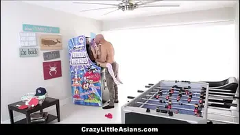 y. Asian Teen Fucked By White Guy While Playing Video Games