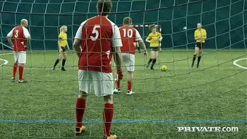 Private.com - Ana Rose & Cayla Lions Do Locker Room Orgy!