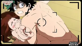 Midoriya fucks Uraraka (Boku no hero Academia HENTAI)