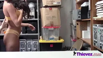 Petite Sophia CAUGHT robbing gets FUCKED by big cock