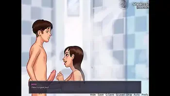 Cumming inside a hot sexy teen girl roommate on cam l My sexiest gameplay moments l Summertime Saga[v018] l Part 3